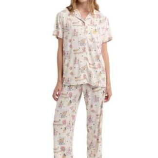 PIJAMA DAMA DAMA MARFIL BOB ESPONJA