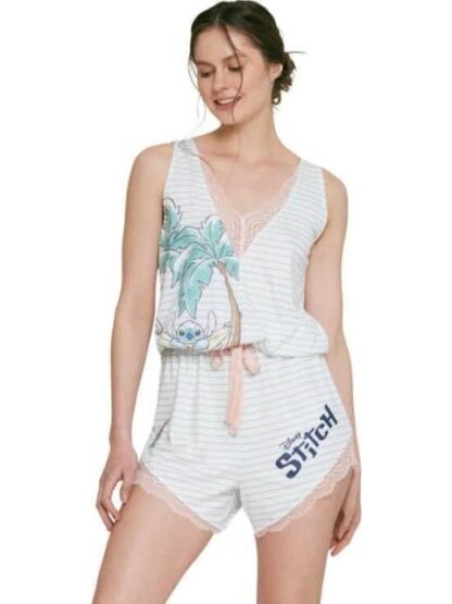 PIJAMA HOT PANTS DAMA DAMA MARFIL DISNEY - Image 4