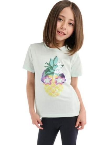PLAYERA APLICACIONES AZUL MENTA HOLLY LAND KIDS - Image 2