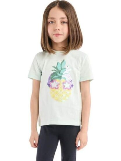 PLAYERA APLICACIONES AZUL MENTA HOLLY LAND KIDS - Image 3