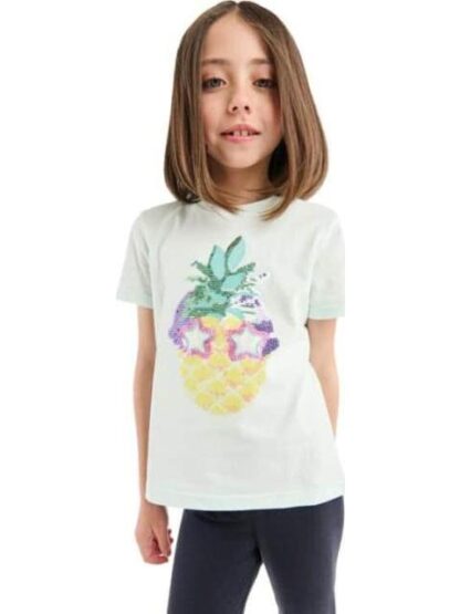PLAYERA APLICACIONES AZUL MENTA HOLLY LAND KIDS - Image 4