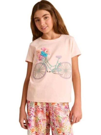 PLAYERA APLICACIONES CORAL HOLLY LAND KIDS - Image 2