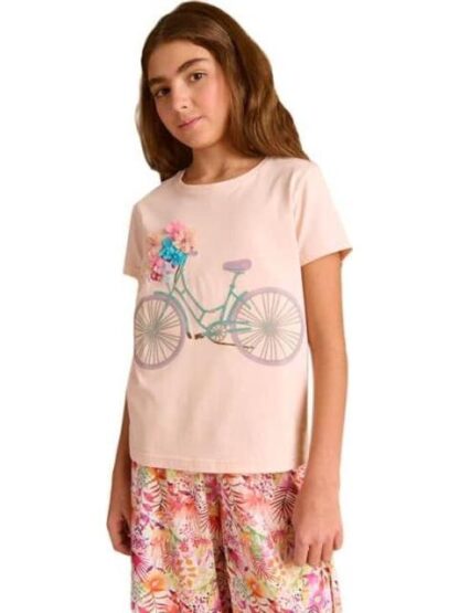 PLAYERA APLICACIONES CORAL HOLLY LAND KIDS - Image 3
