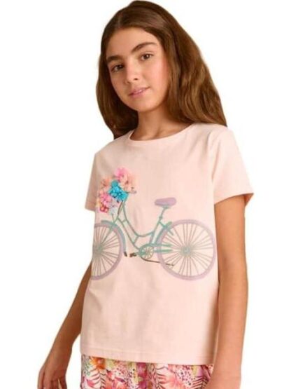 PLAYERA APLICACIONES CORAL HOLLY LAND KIDS - Image 5