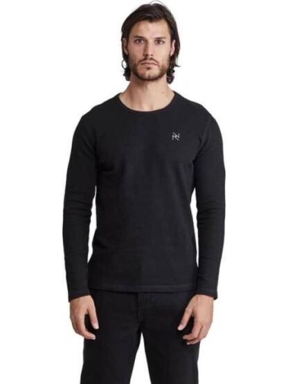 PLAYERA BASICA MANGA LARGA NEGRO NEXT CO