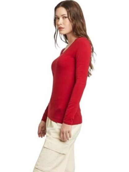 PLAYERA MANGA LARGA ROJO HOLLY LAND - Image 3