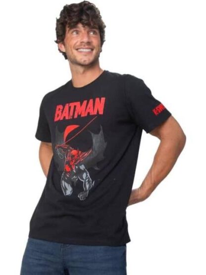 PLAYERA BATMAN NEGRO K-SWISS