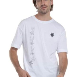 PLAYERA BUGS BUNNY BLANCO K-SWISS