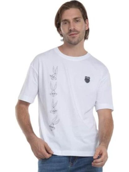 PLAYERA BUGS BUNNY BLANCO K-SWISS