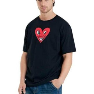 PLAYERA CORAZON NEGRO KEITH HARING