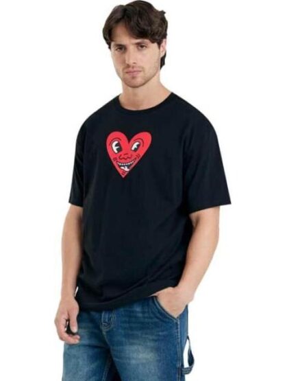 PLAYERA CORAZON NEGRO KEITH HARING