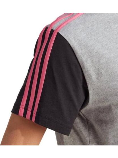 PLAYERA CORTA ESSENTIALS GRIS ADIDAS - Image 5