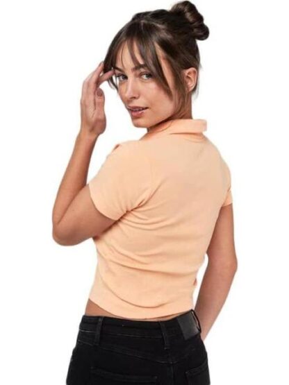 PLAYERA CROP CORAL HOLLY LAND - Image 2