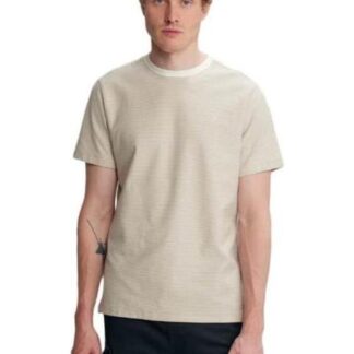 PLAYERA CUELLO CON VISOS EN BLANCO BEIGE NEXT CO
