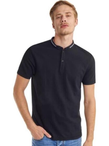 PLAYERA CUELLO POLO MANGA CORTA NEGRO NEXT CO - Image 2