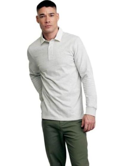PLAYERA CUELLO POLO MANGA LARGA GRIS D.E.E.P SELECTION - Image 2