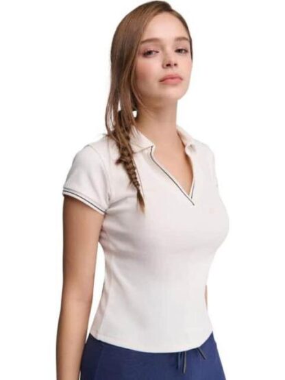 PLAYERA CUELLO V BLANCO HOLLY LAND - Image 2