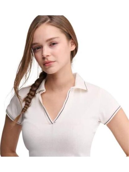 PLAYERA CUELLO V BLANCO HOLLY LAND - Image 3