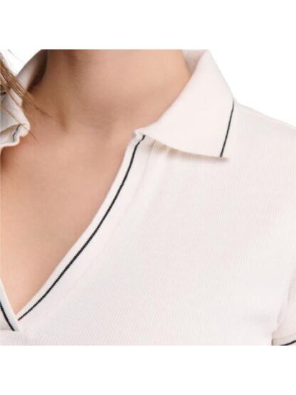 PLAYERA CUELLO V BLANCO HOLLY LAND - Image 4