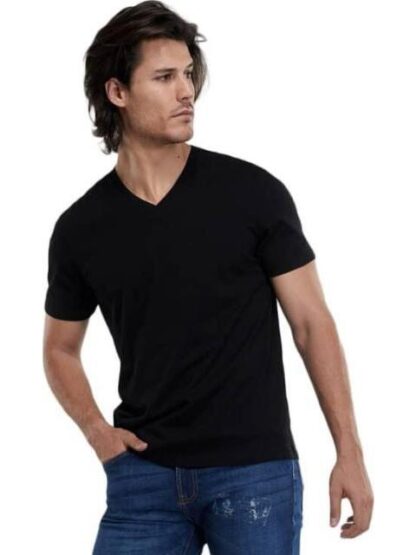 PLAYERA CUELLO V NEGRO NEXT CO - Image 6