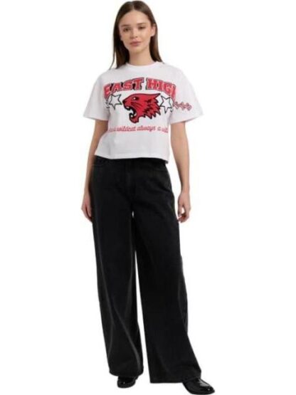 PLAYERA DAMA BLANCO HIGH SCHOOL MUSICAL