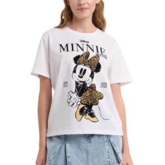PLAYERA DAMA BLANCO MINNIE MOUSE