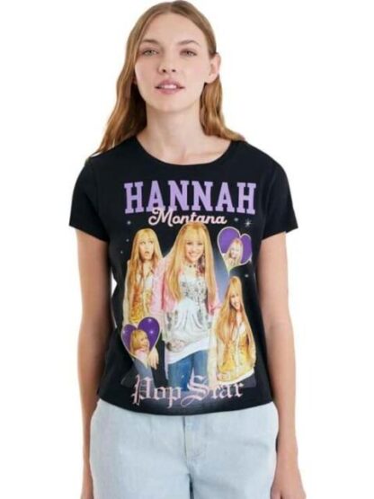 PLAYERA DAMA NEGRO HANNAH MONTANA - Image 2