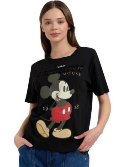 PLAYERA DAMA NEGRO MICKEY MOUSE - Image 2