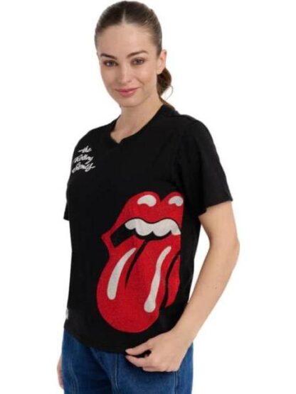 PLAYERA DAMA NEGRO THE ROLLING STONES