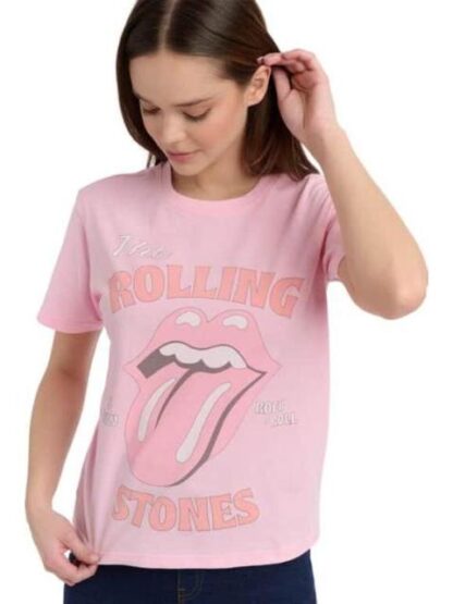 PLAYERA DAMA ROSA THE ROLLING STONES - Image 2