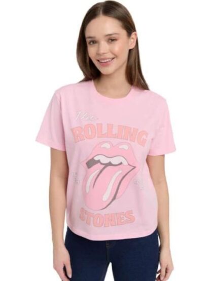 PLAYERA DAMA ROSA THE ROLLING STONES - Image 3