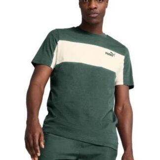 PLAYERA ESS BLOCK TEE VERDE PUMA