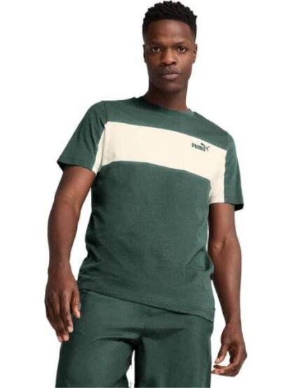 PLAYERA ESS BLOCK TEE VERDE PUMA