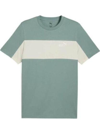 PLAYERA ESS BLOCK TEE VERDE PUMA - Image 2