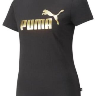 PLAYERA ESS METALLIC LOGO TEE NEGRO PUMA