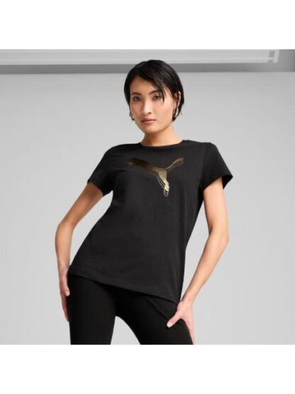 PLAYERA ESS METALLIC TEE NEGRO PUMA - Image 3