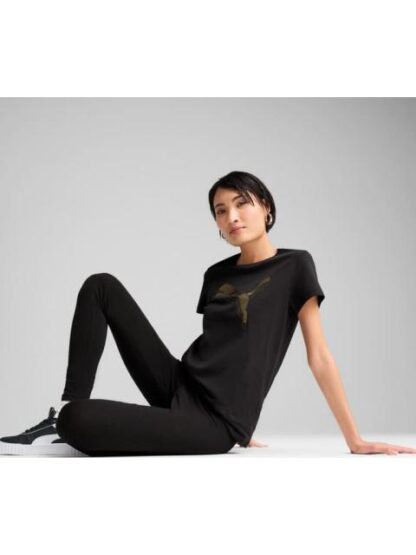 PLAYERA ESS METALLIC TEE NEGRO PUMA - Image 5