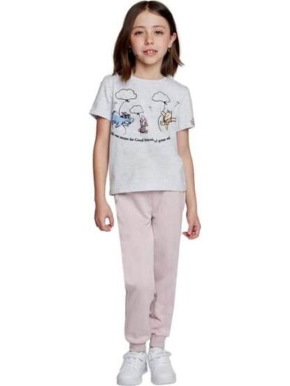 PLAYERA ESTAMPADA APLICACIONES AVENA WINNIE THE POOH