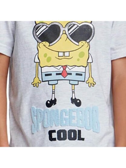 PLAYERA ESTAMPADA APLICACIONES GRIS BOB ESPONJA - Image 6