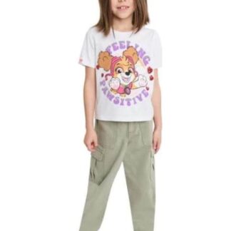 PLAYERA ESTAMPADA APLICACIONES MARFIL PAW PATROL