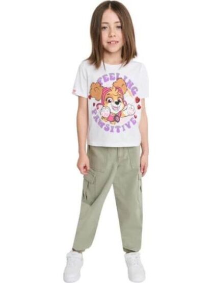 PLAYERA ESTAMPADA APLICACIONES MARFIL PAW PATROL