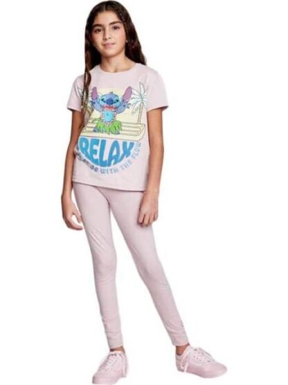 PLAYERA ESTAMPADA APLICACIONES PALO DE ROSA DISNEY