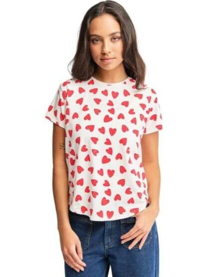PLAYERA ESTAMPADA BICOLOR HOLLY LAND