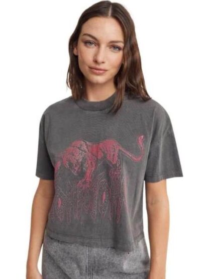 PLAYERA ESTAMPADA GRIS HOLLY LAND