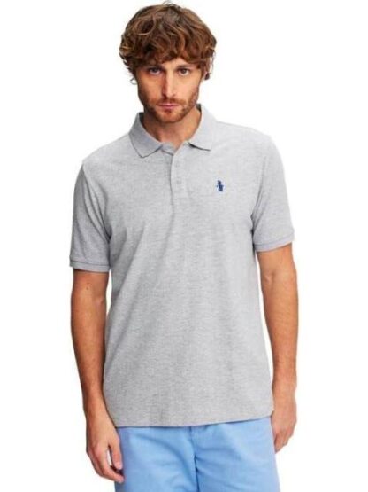 PLAYERA ESTAMPADA GRIS HPC POLO