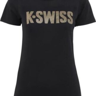 PLAYERA ESTAMPADA MANGA CORTA NEGRO K-SWISS