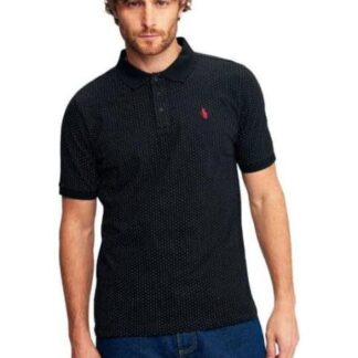 PLAYERA ESTAMPADA NEGRO HPC POLO