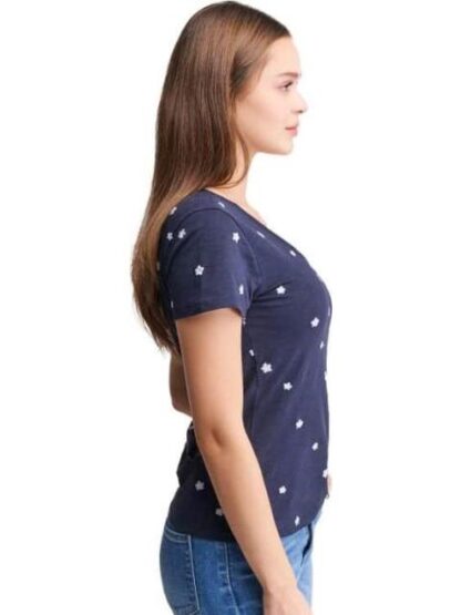 PLAYERA FLORES AZUL MARINO HOLLY LAND - Image 4