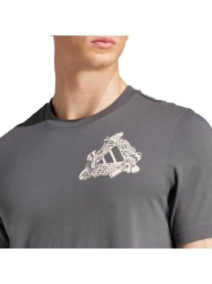 PLAYERA FUN KICKS G T GRIS ADIDAS - Image 2