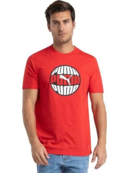 PLAYERA GRAPHICS CIRCULAR TEE ROJO PUMA